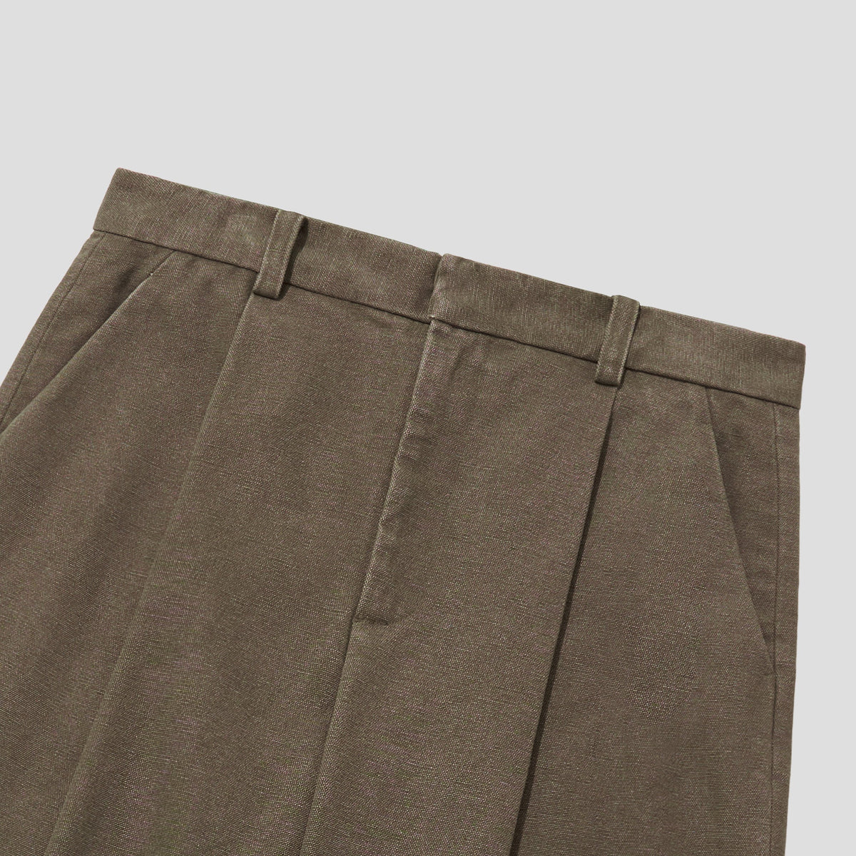 Merely Washed Canvas Flared Pants