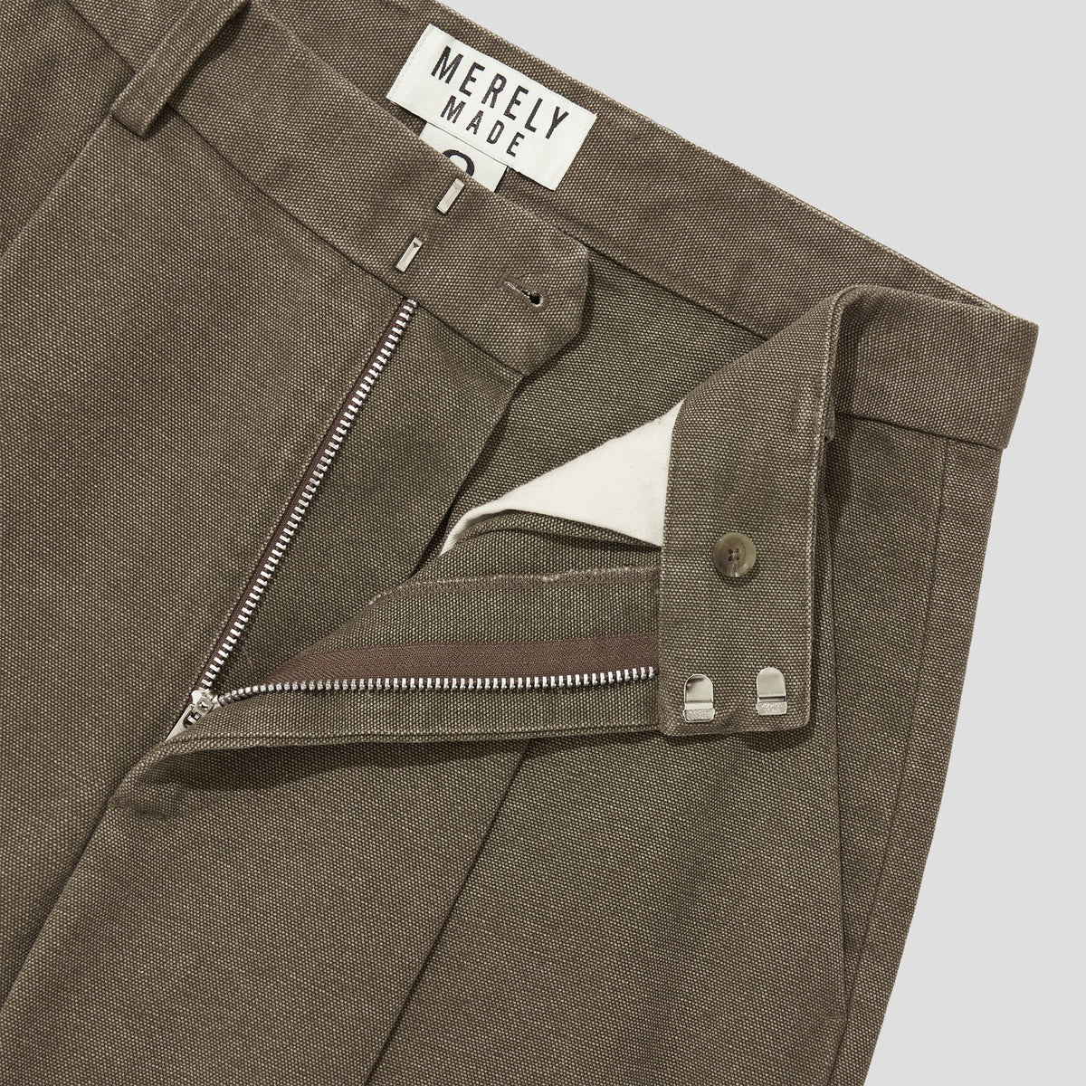 Merely Washed Canvas Flared Pants