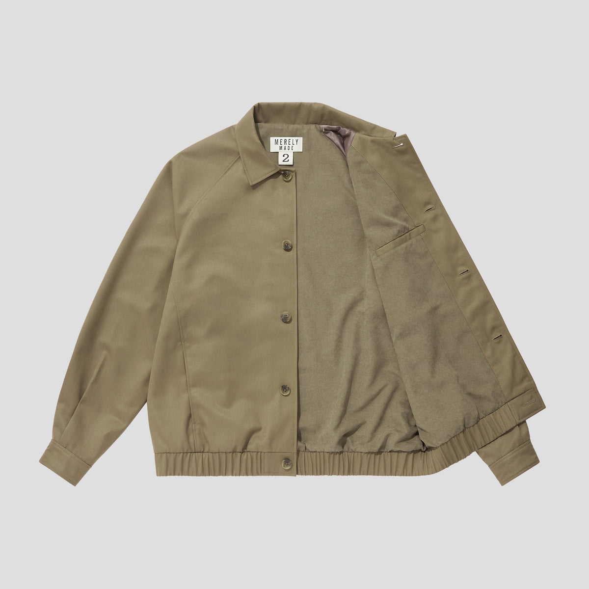 Merely Woolen Raglan Blouson