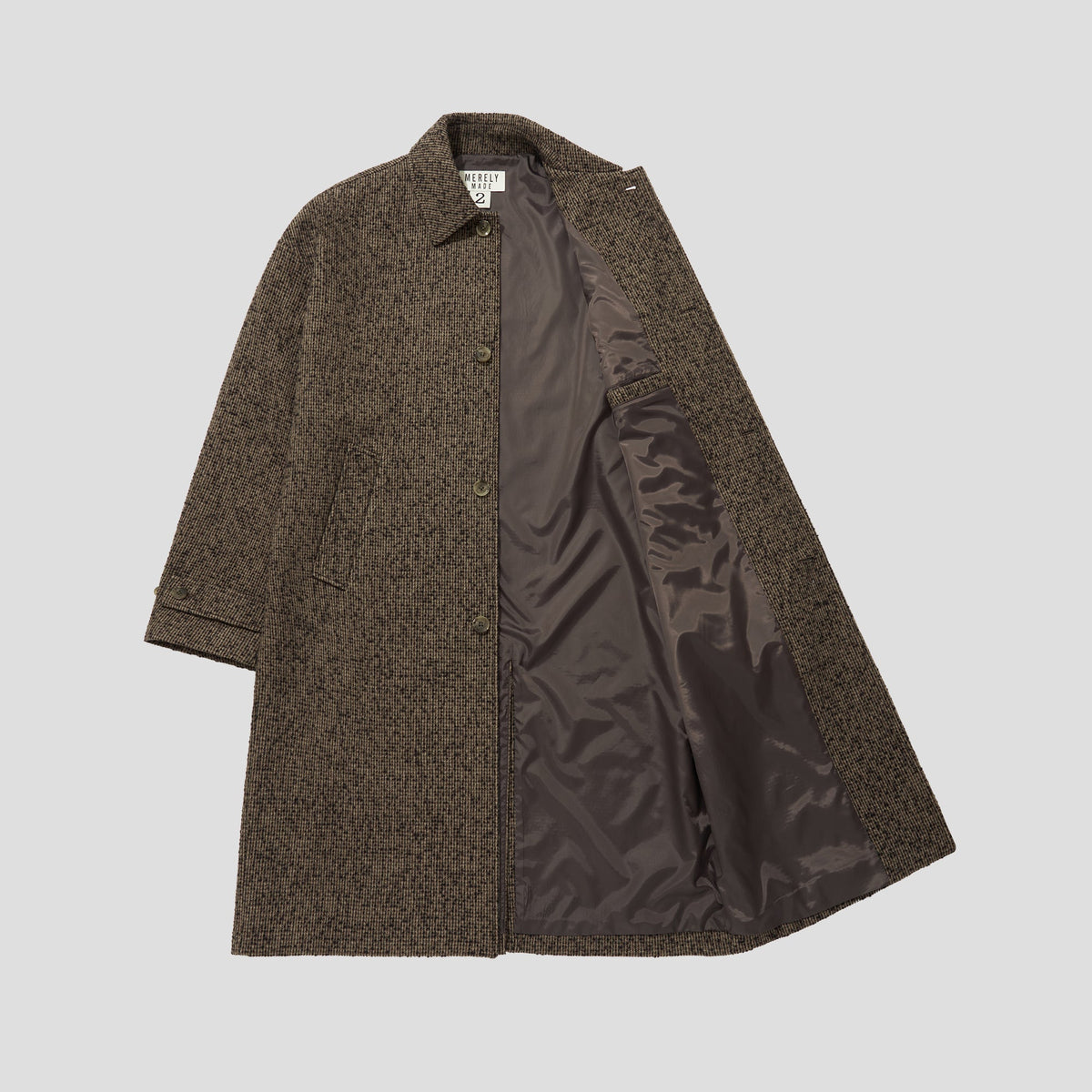 Merely Casentino Wool Check Gurkha Coat