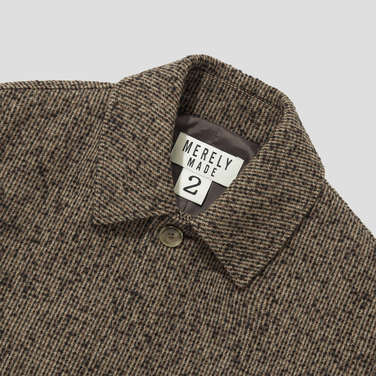 Merely Casentino Wool Check Gurkha Coat