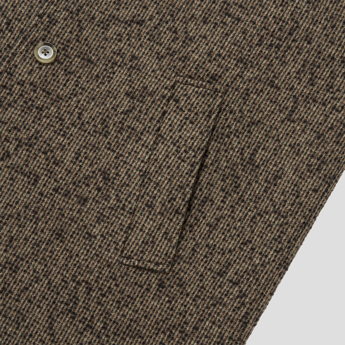 Merely Casentino Wool Check Gurkha Coat