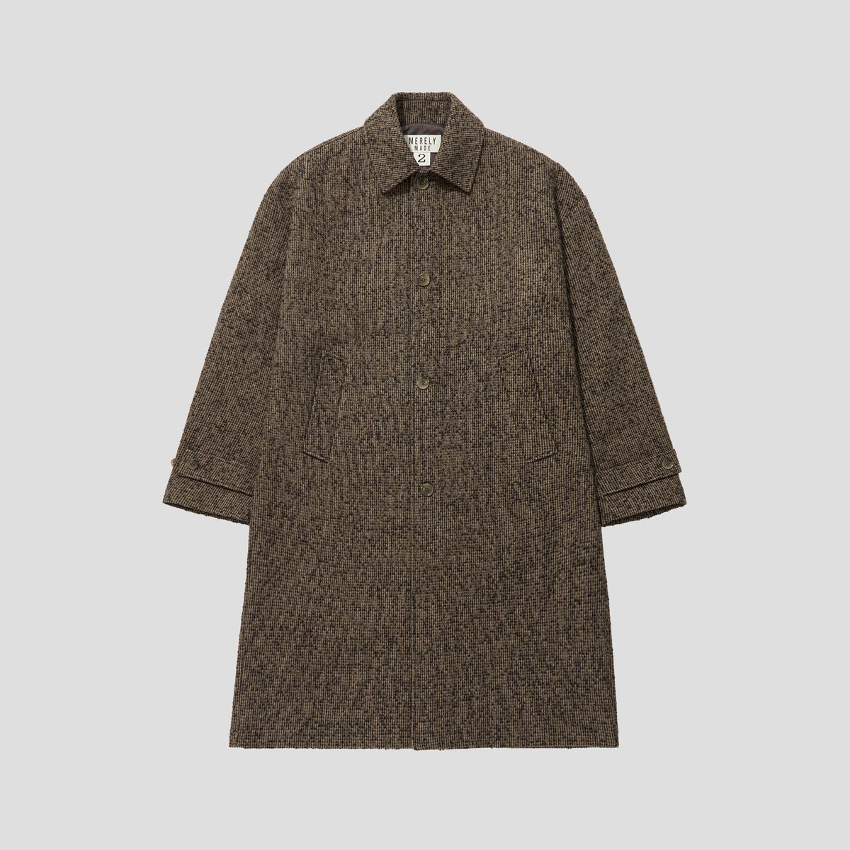 Merely Casentino Wool Check Gurkha Coat