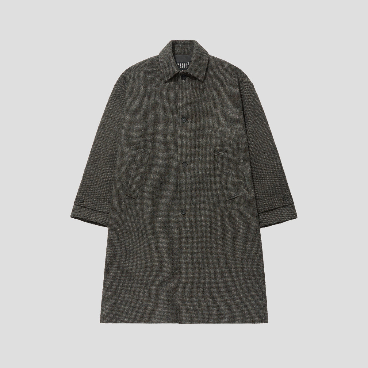 Merely Casentino Wool Check Gurkha Coat