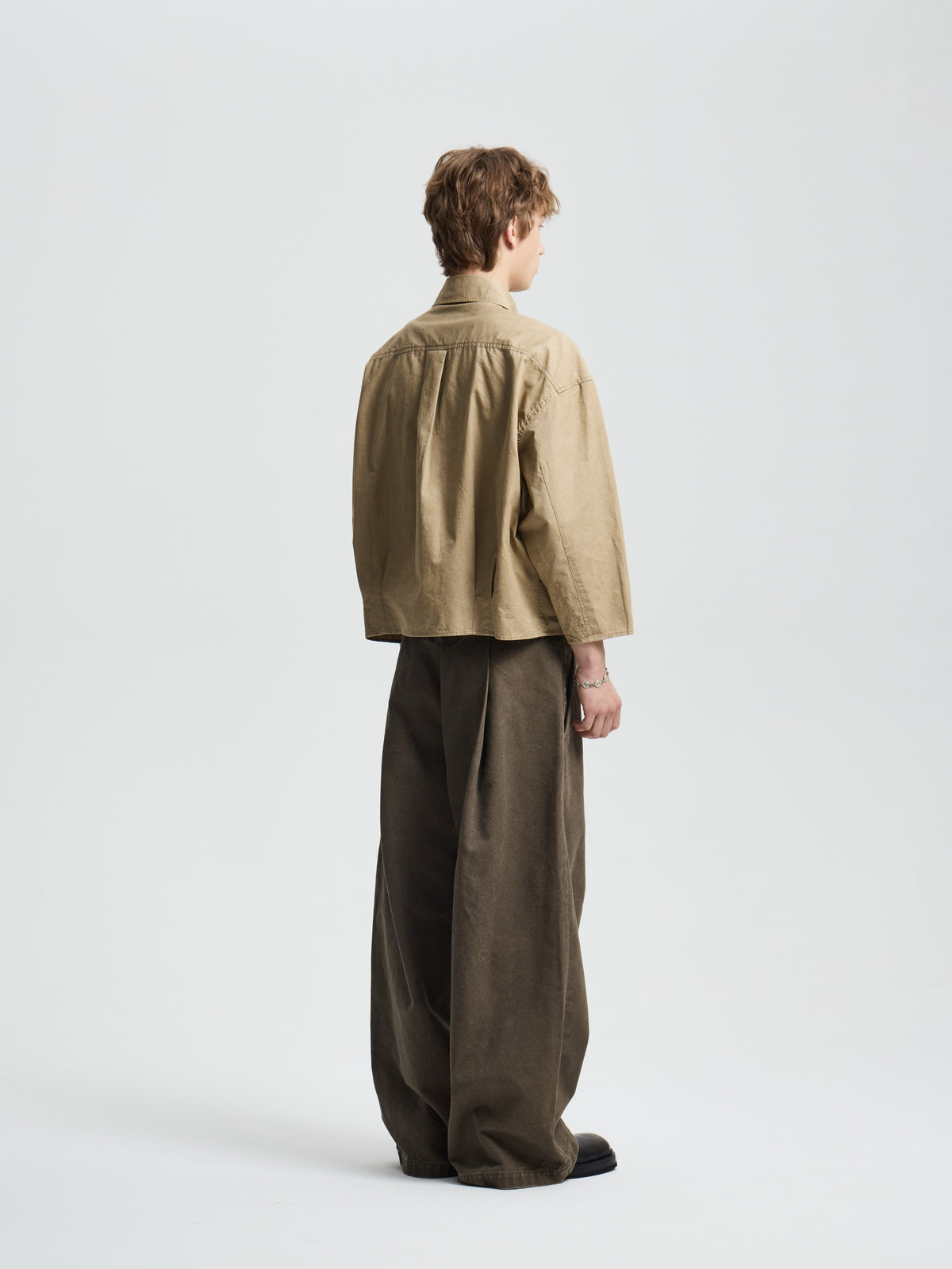 Merely Washed Canvas Flared Pants