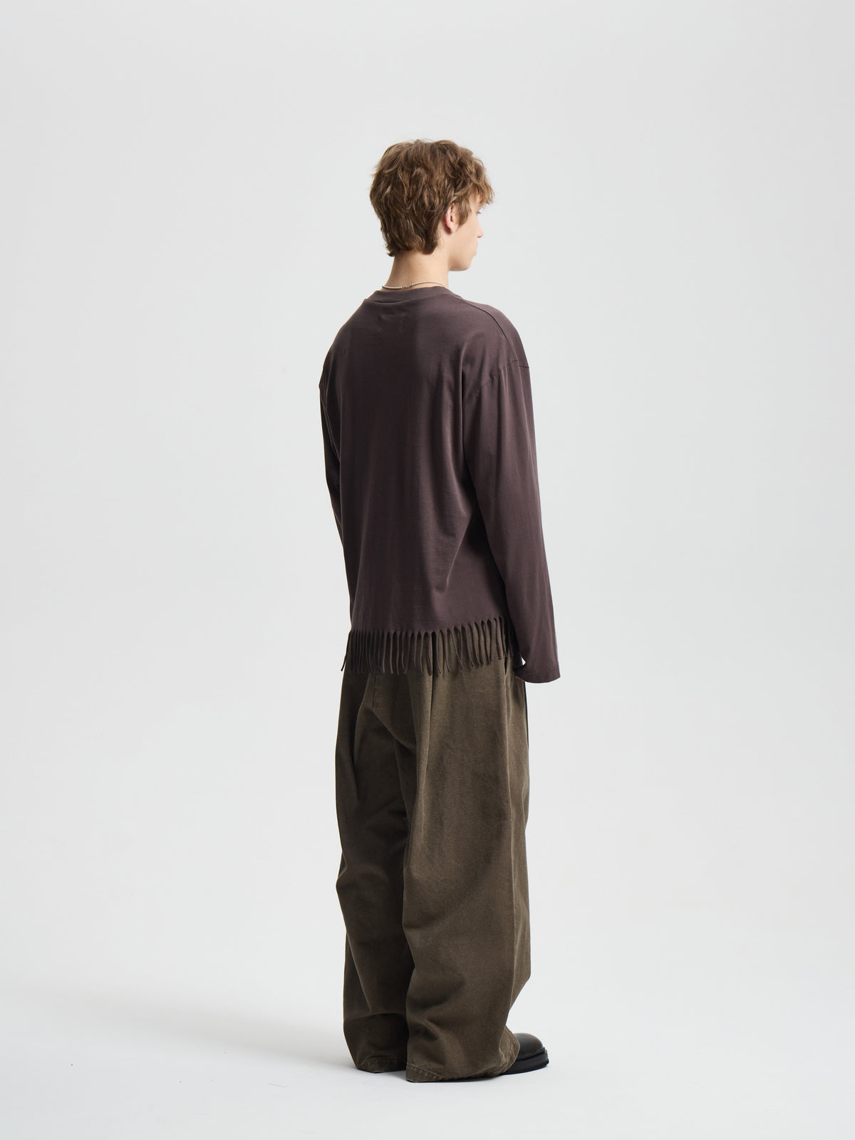 Merely Super Single Fringy Cropped Jersey