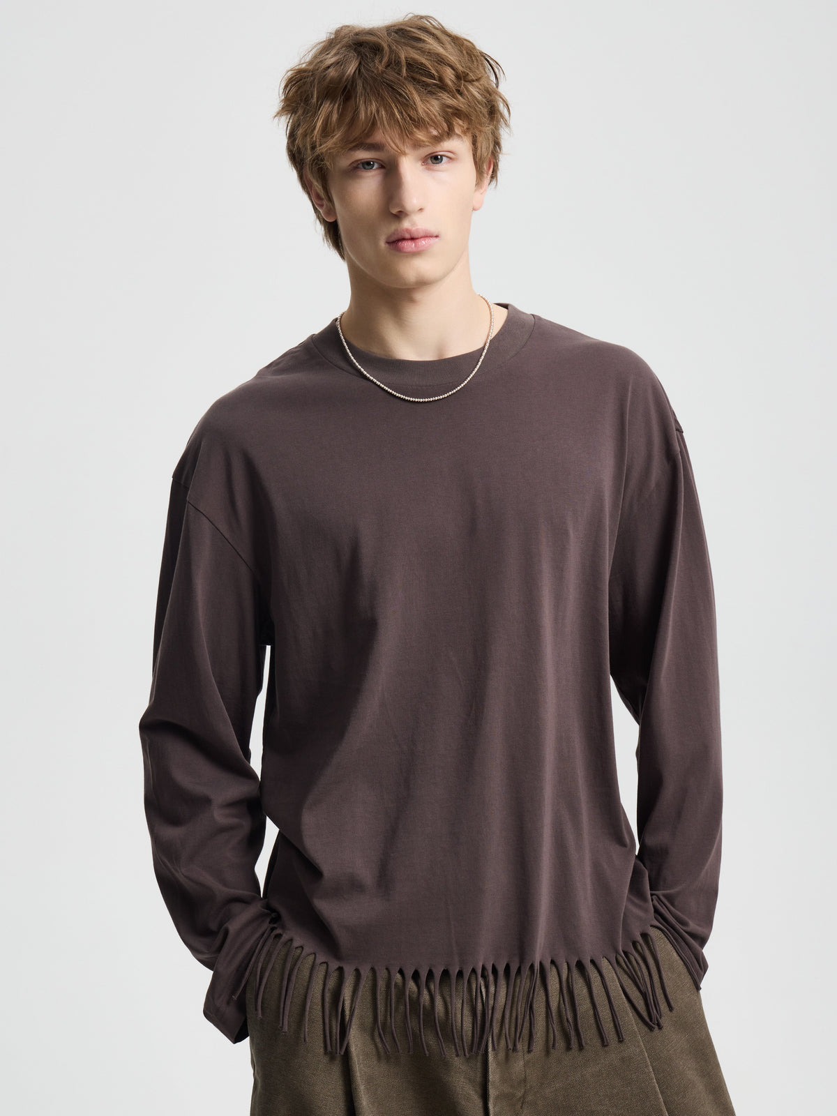 Merely Super Single Fringy Cropped Jersey