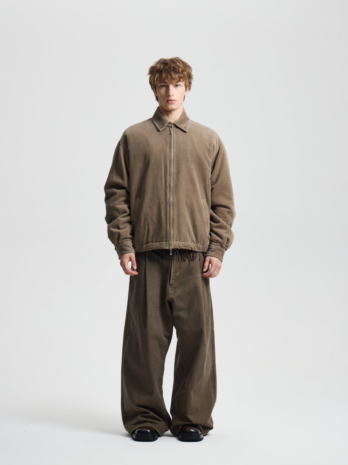 Merely Washed Corduroy Zip-Up Jacket
