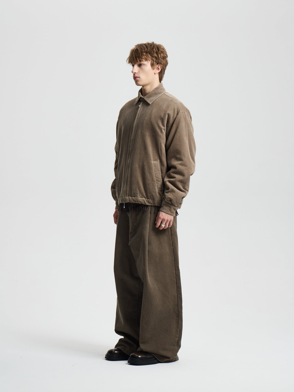 Merely Washed Corduroy Zip-Up Jacket