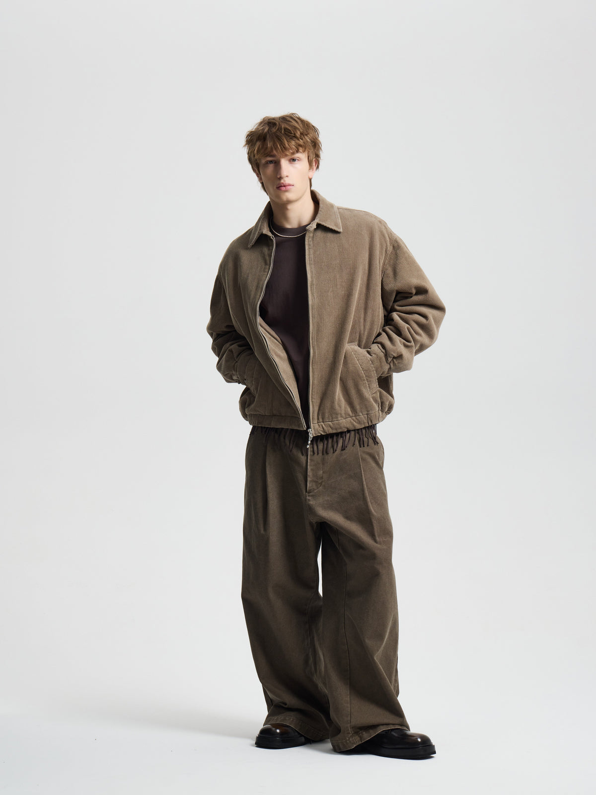 Merely Washed Corduroy Zip-Up Jacket