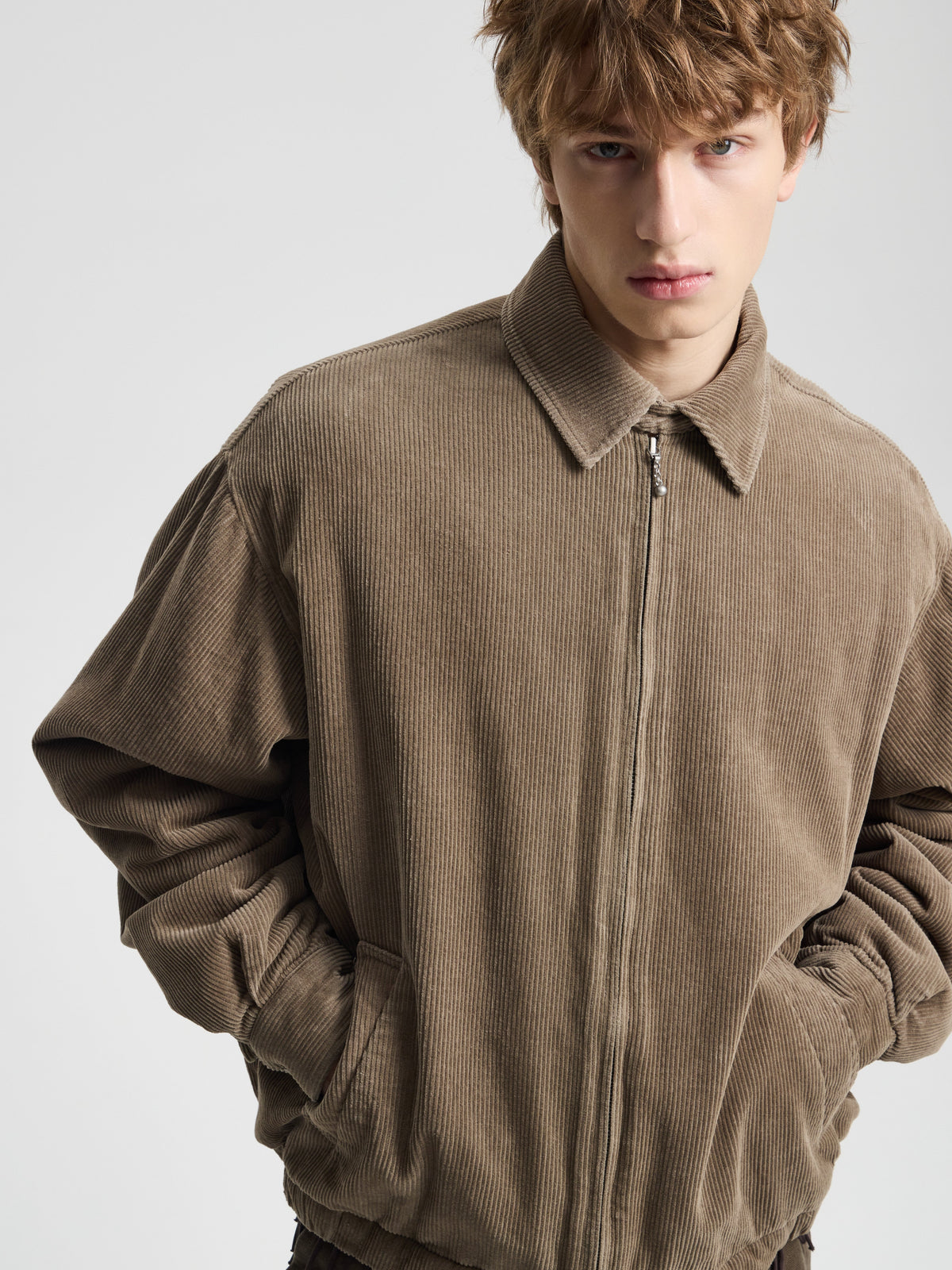 Merely Washed Corduroy Zip-Up Jacket