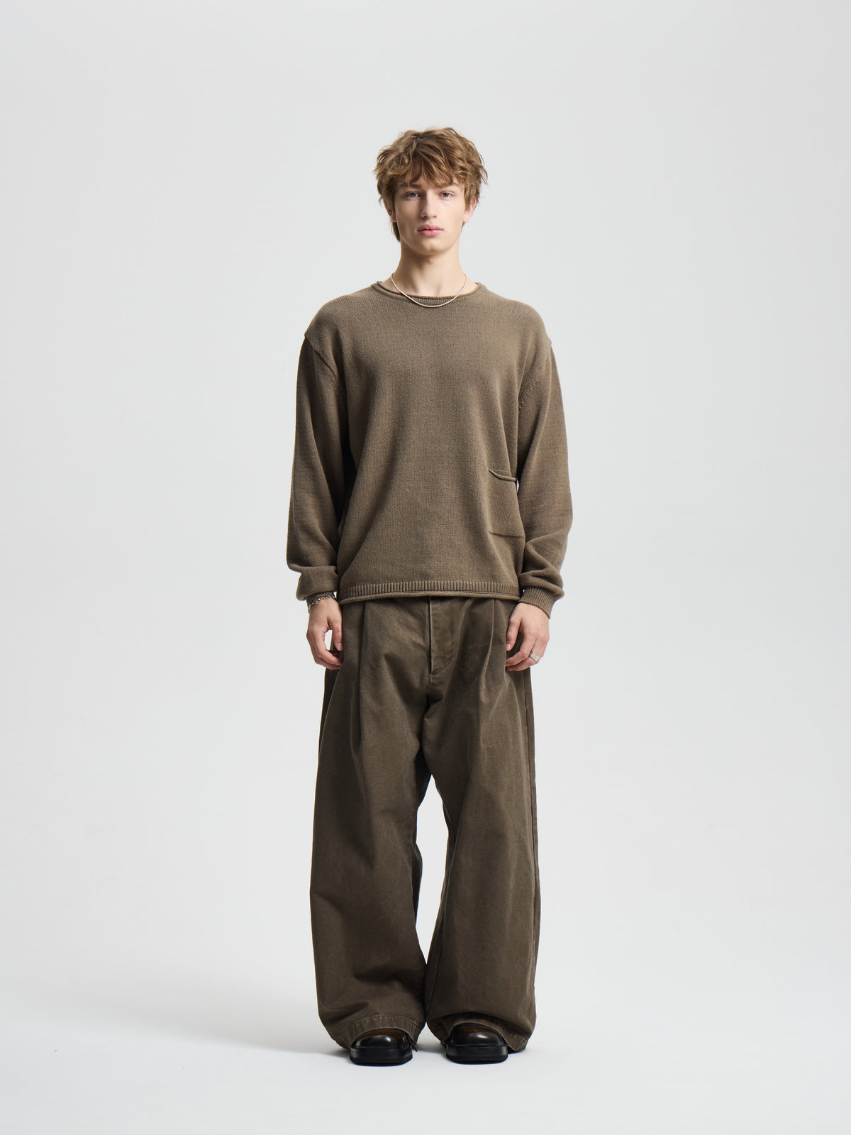 Merely Vintage Washed Cotton Sweater