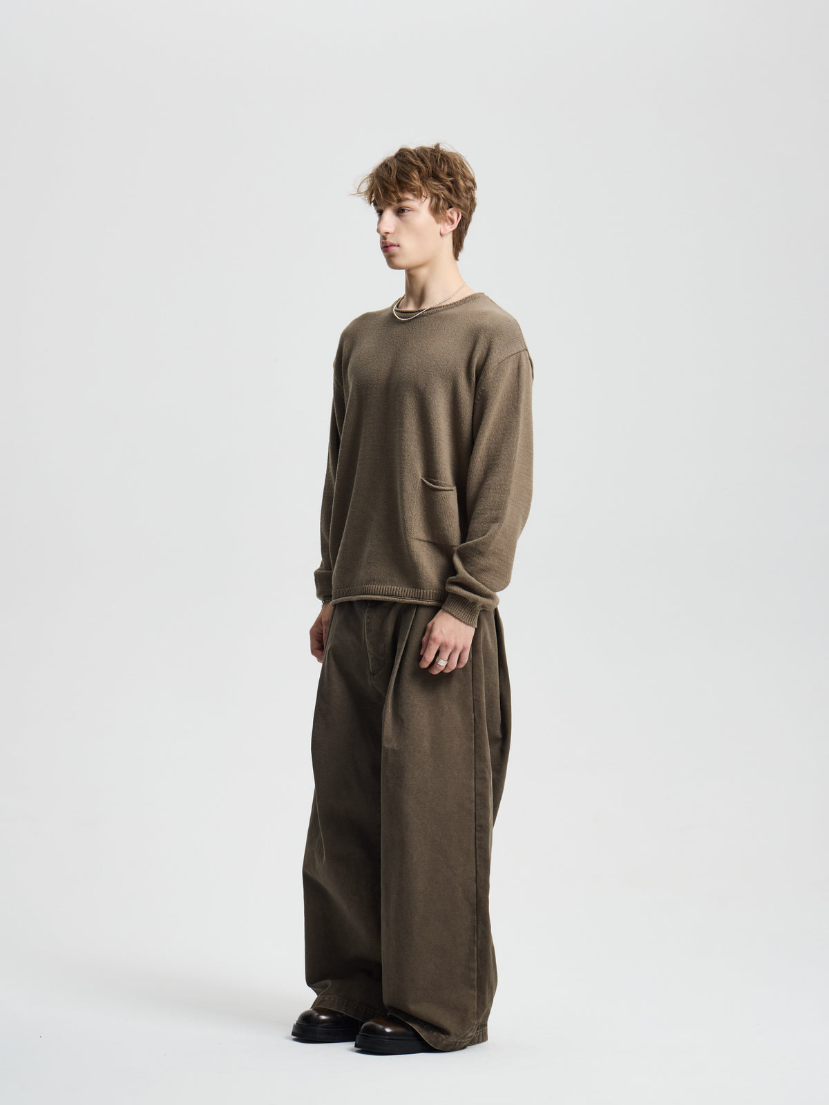 Merely Vintage Washed Cotton Sweater