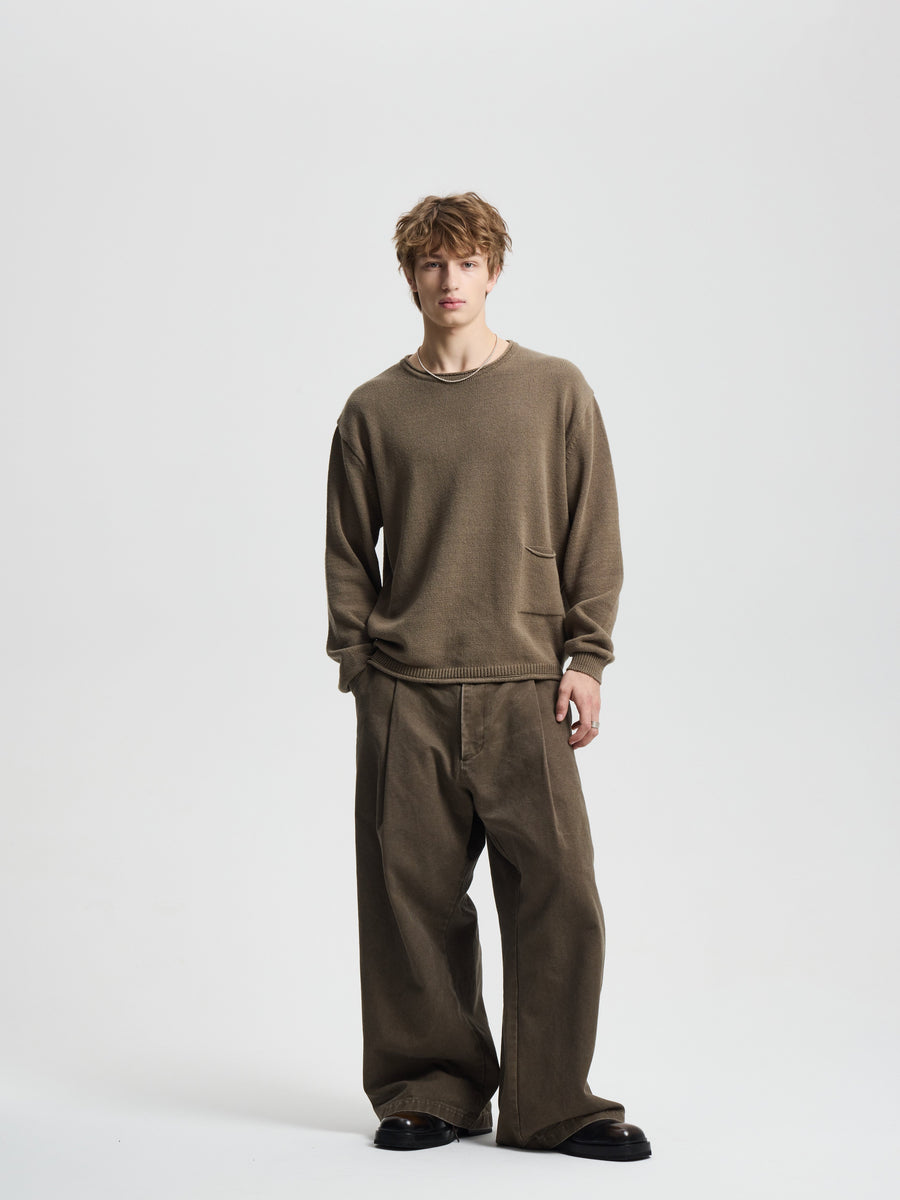 Merely Vintage Washed Cotton Sweater