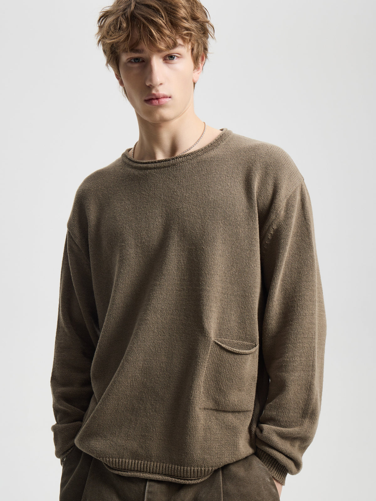 Merely Vintage Washed Cotton Sweater
