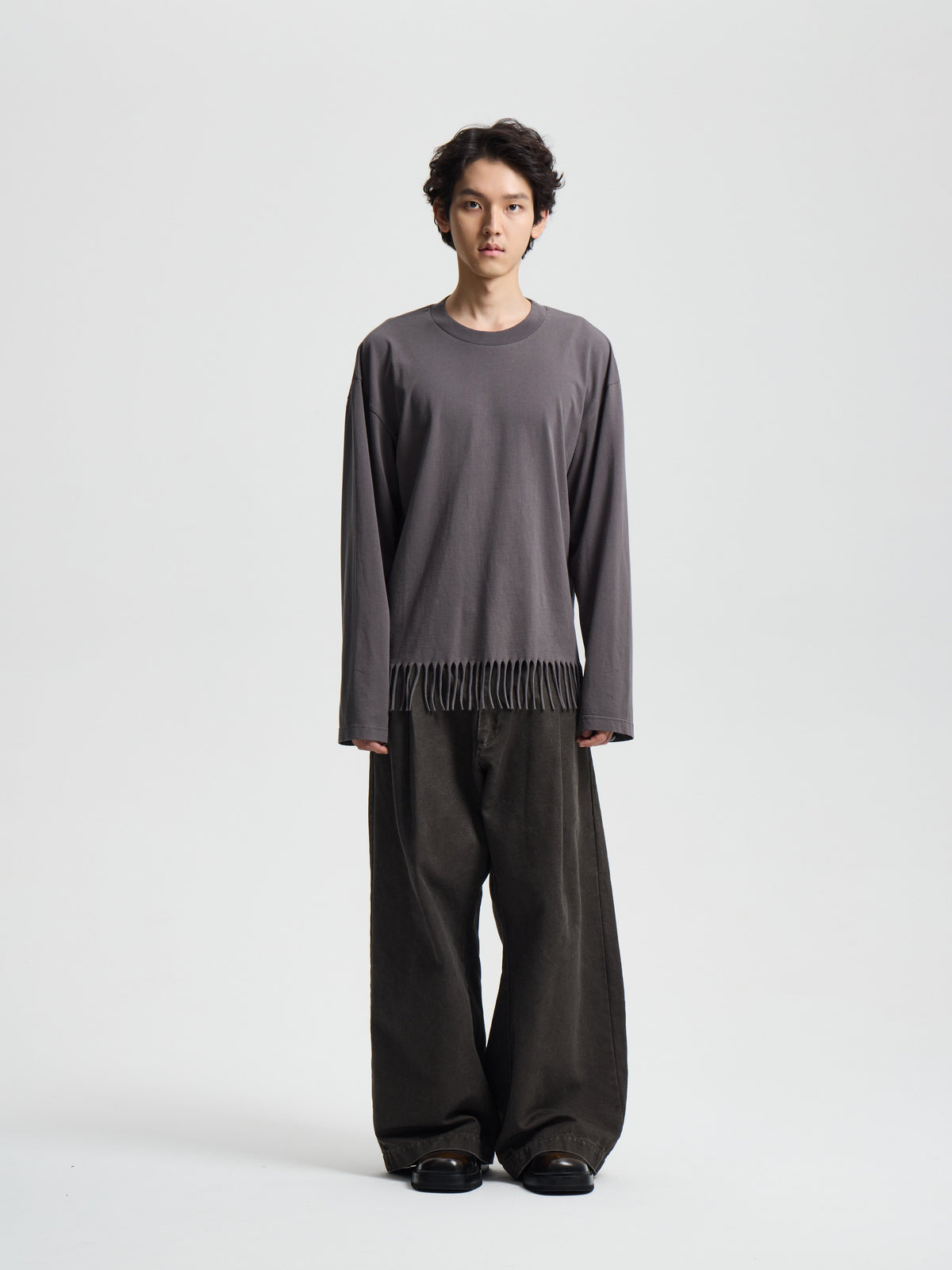 Merely Super Single Fringy Cropped Jersey