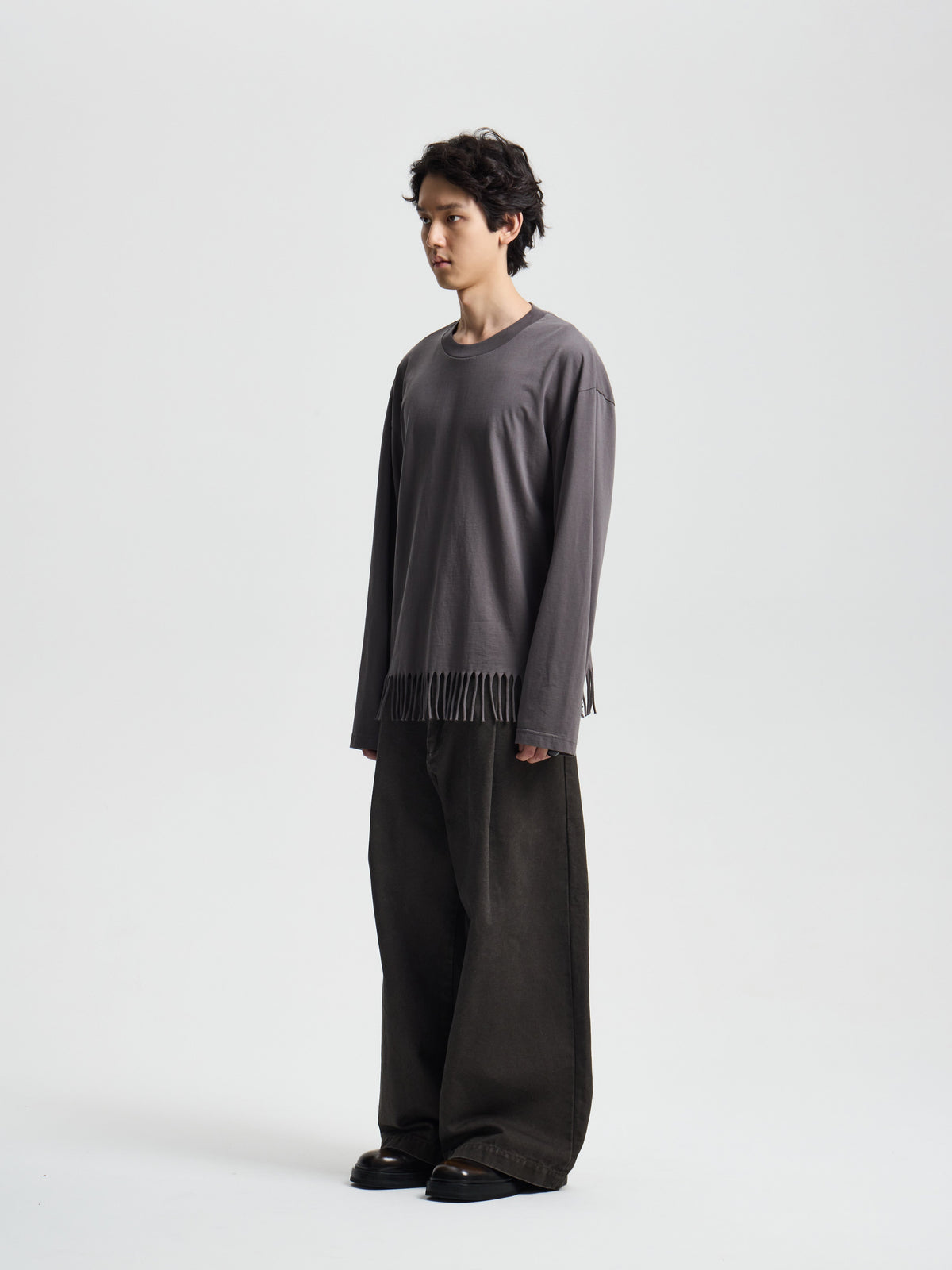 Merely Super Single Fringy Cropped Jersey