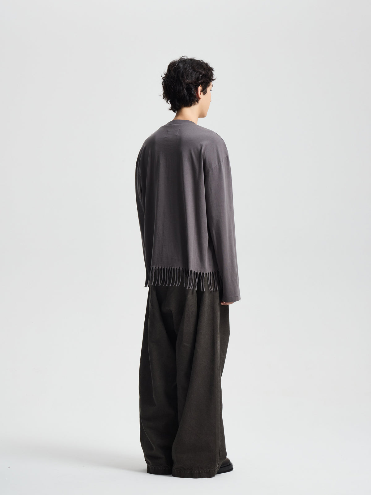 Merely Super Single Fringy Cropped Jersey