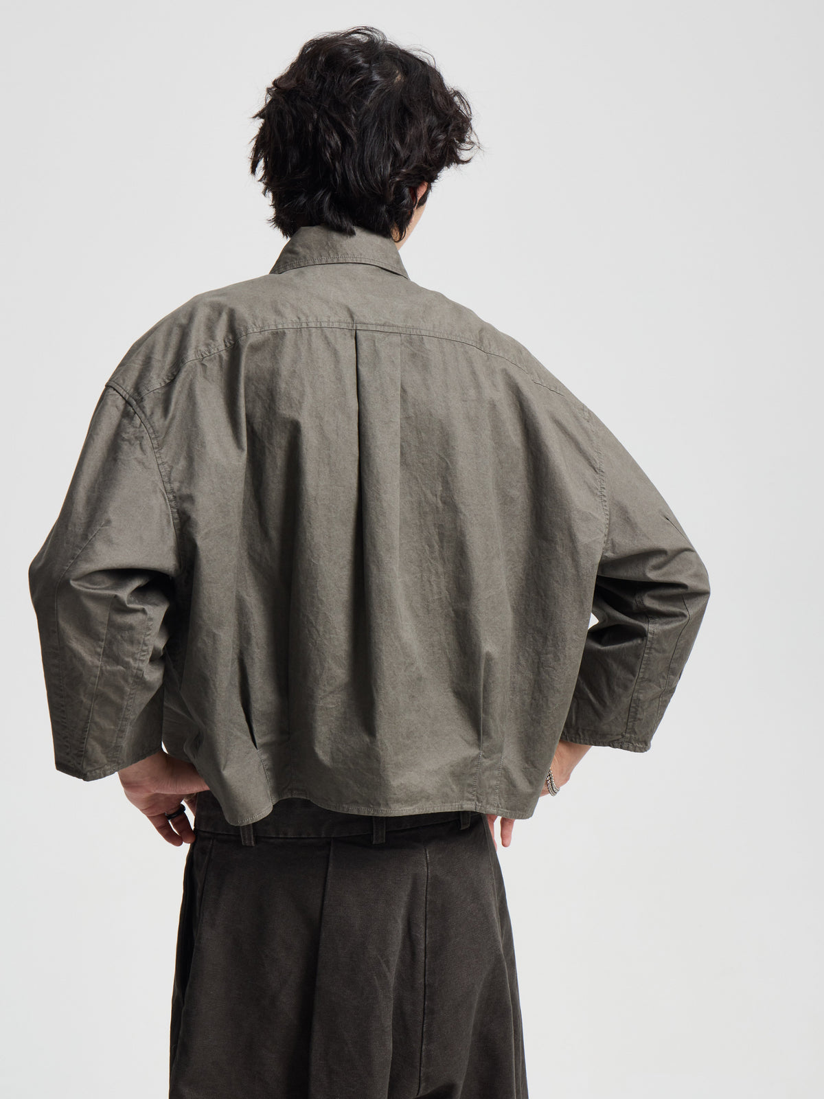 Merely Washed Canvas Flared Pants