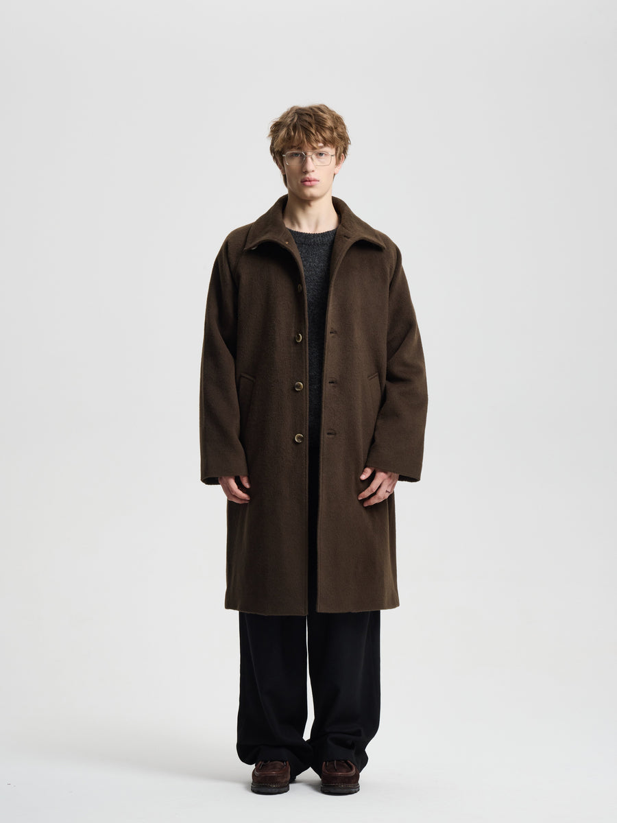 Merely Wool Flannel Raglan Coat