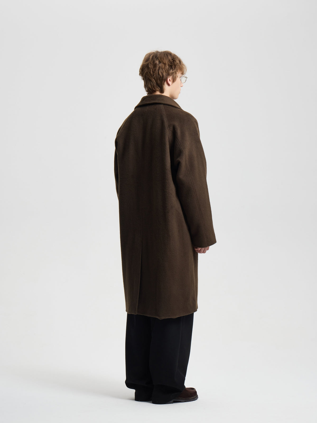 Merely Wool Flannel Raglan Coat