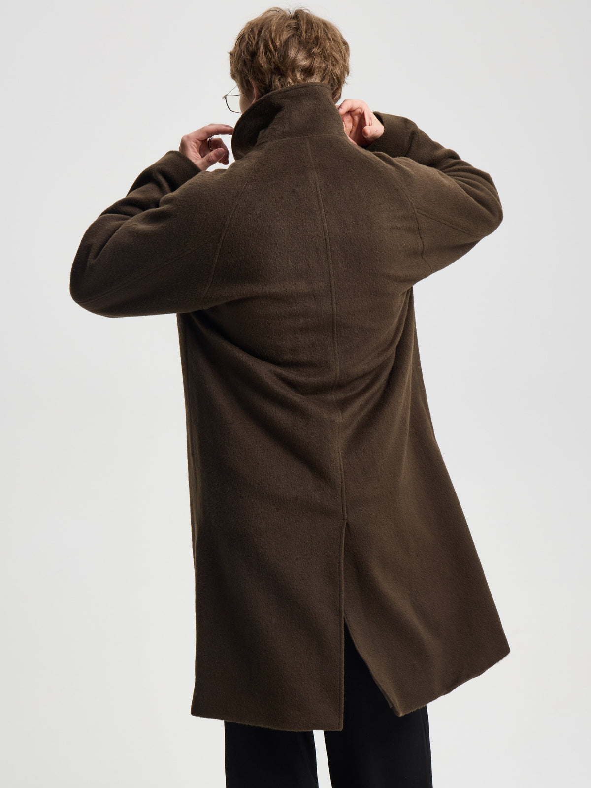 Merely Wool Flannel Raglan Coat