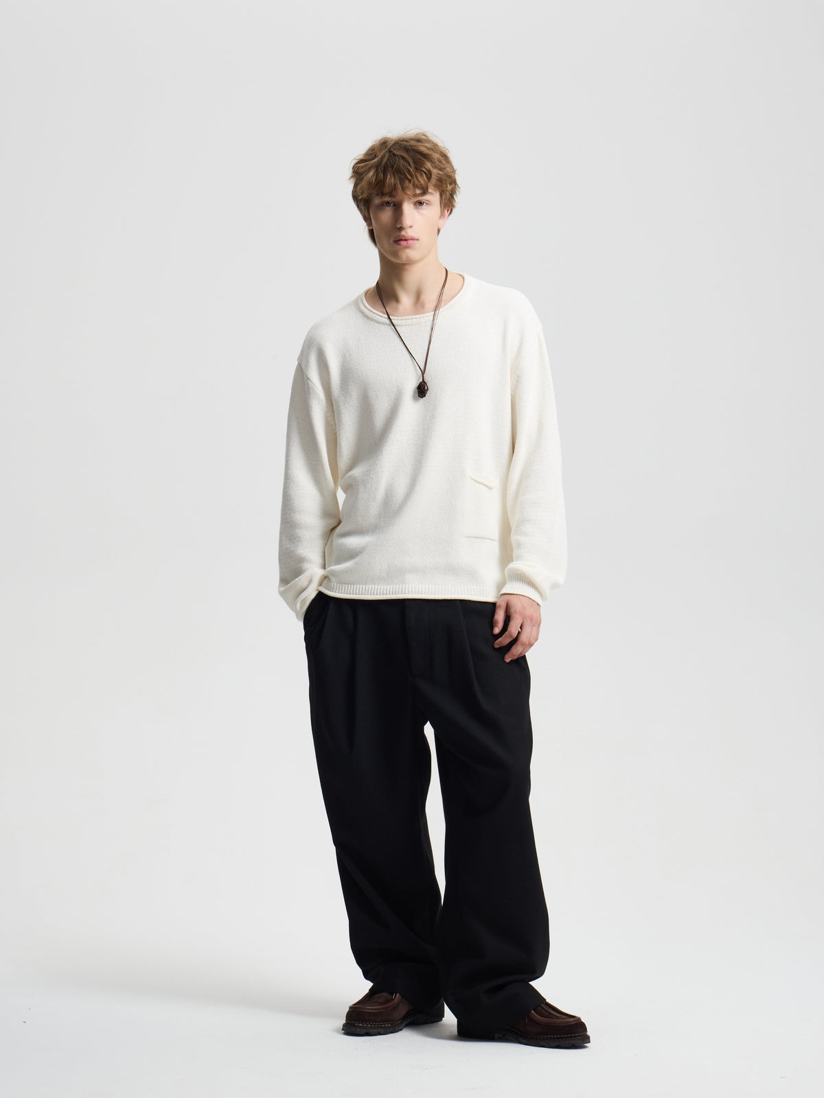 Merely Vintage Washed Cotton Sweater