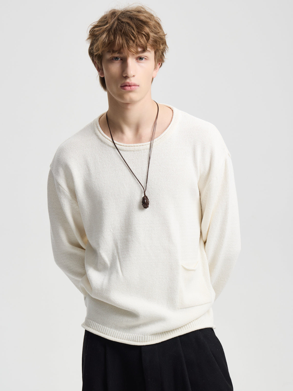 Merely Vintage Washed Cotton Sweater