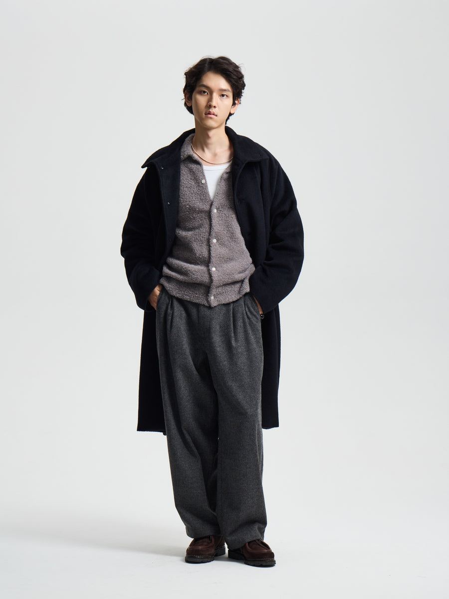 Merely Wool Flannel Raglan Coat