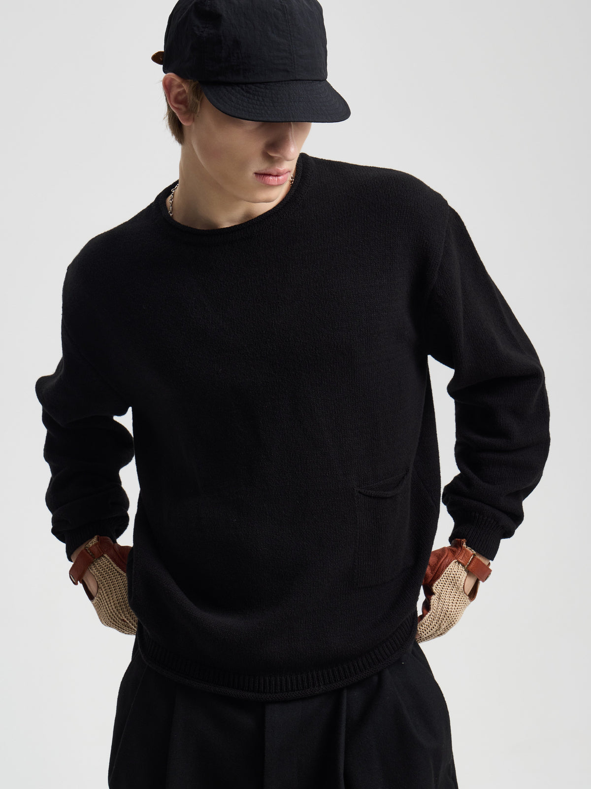 Merely Vintage Washed Cotton Sweater