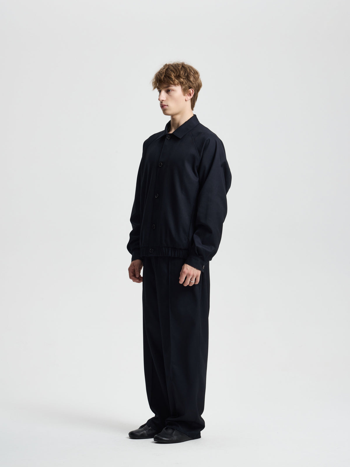 Merely Woolen Raglan Blouson