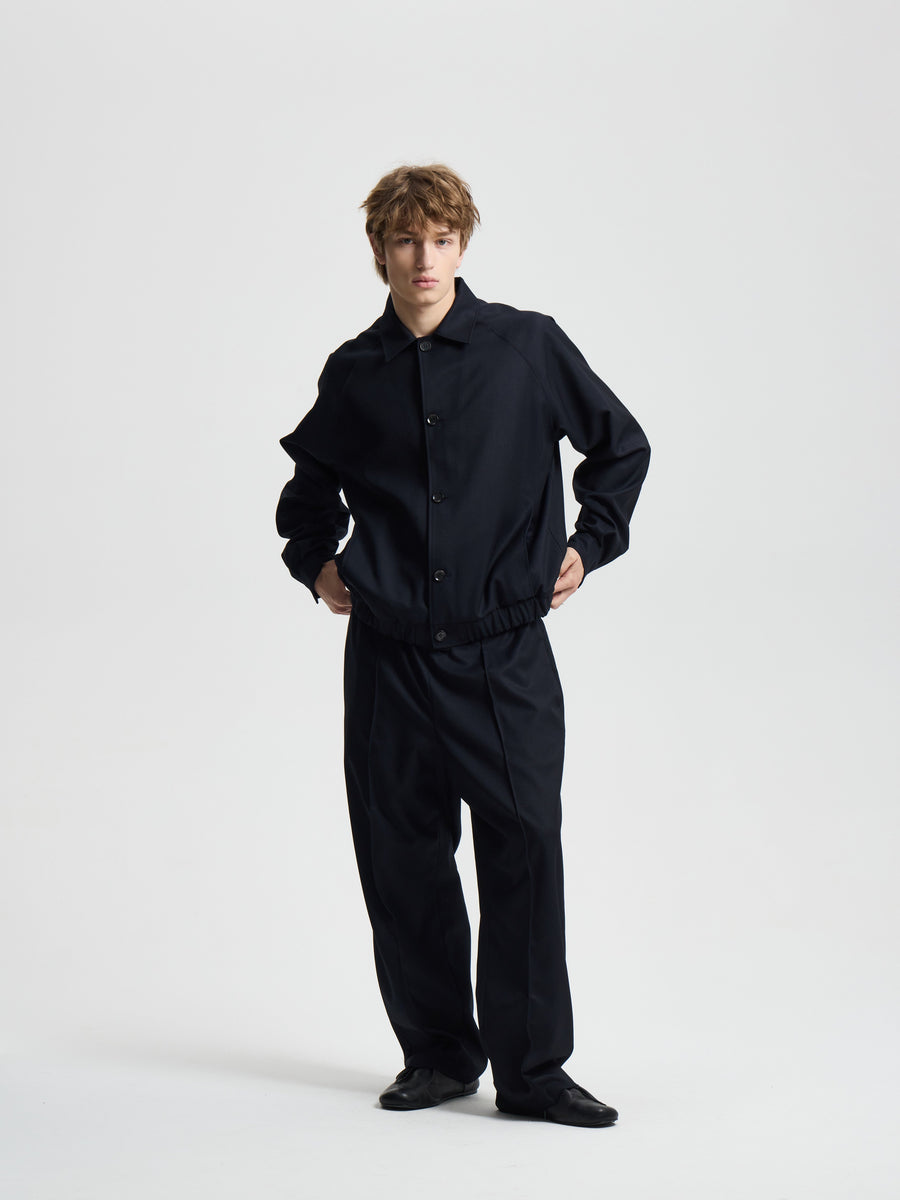 Merely Woolen Raglan Blouson