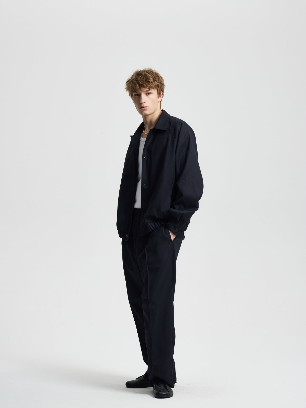 Merely Woolen Pintuck Slacks