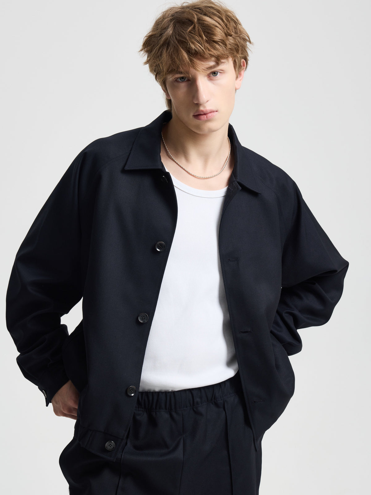 Merely Woolen Raglan Blouson