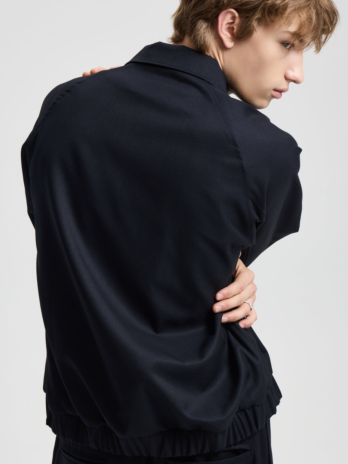 Merely Woolen Raglan Blouson
