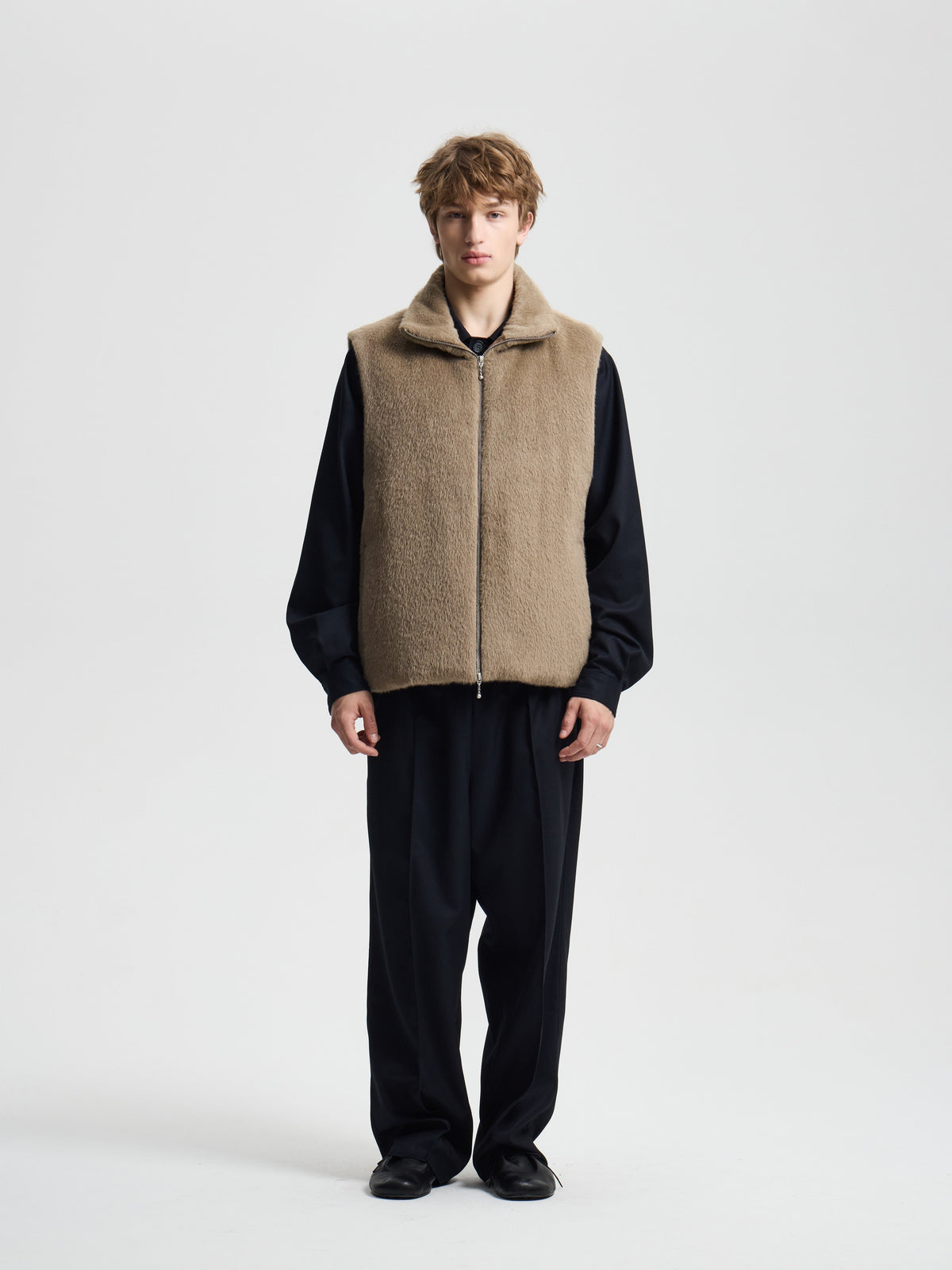 Merely Suri Alpaca Inuit Fur Vest