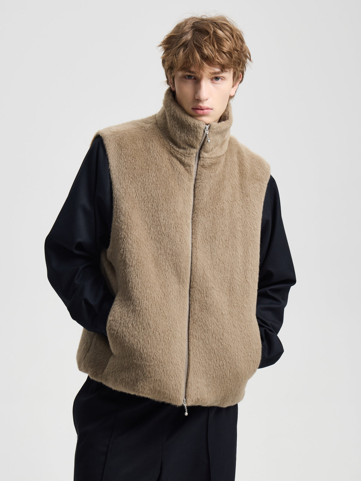 Merely Suri Alpaca Inuit Fur Vest