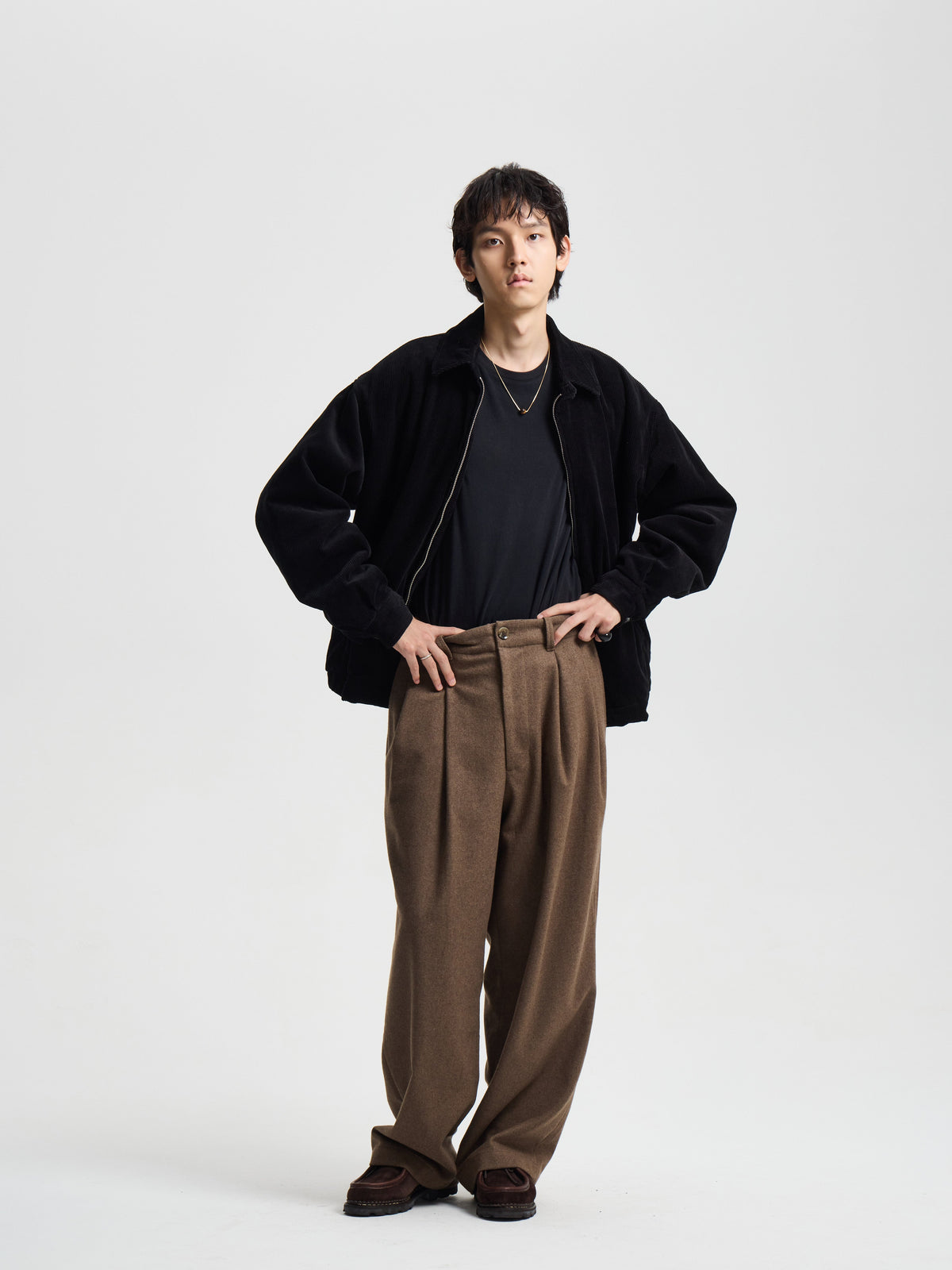 Merely Washed Corduroy Zip-Up Jacket