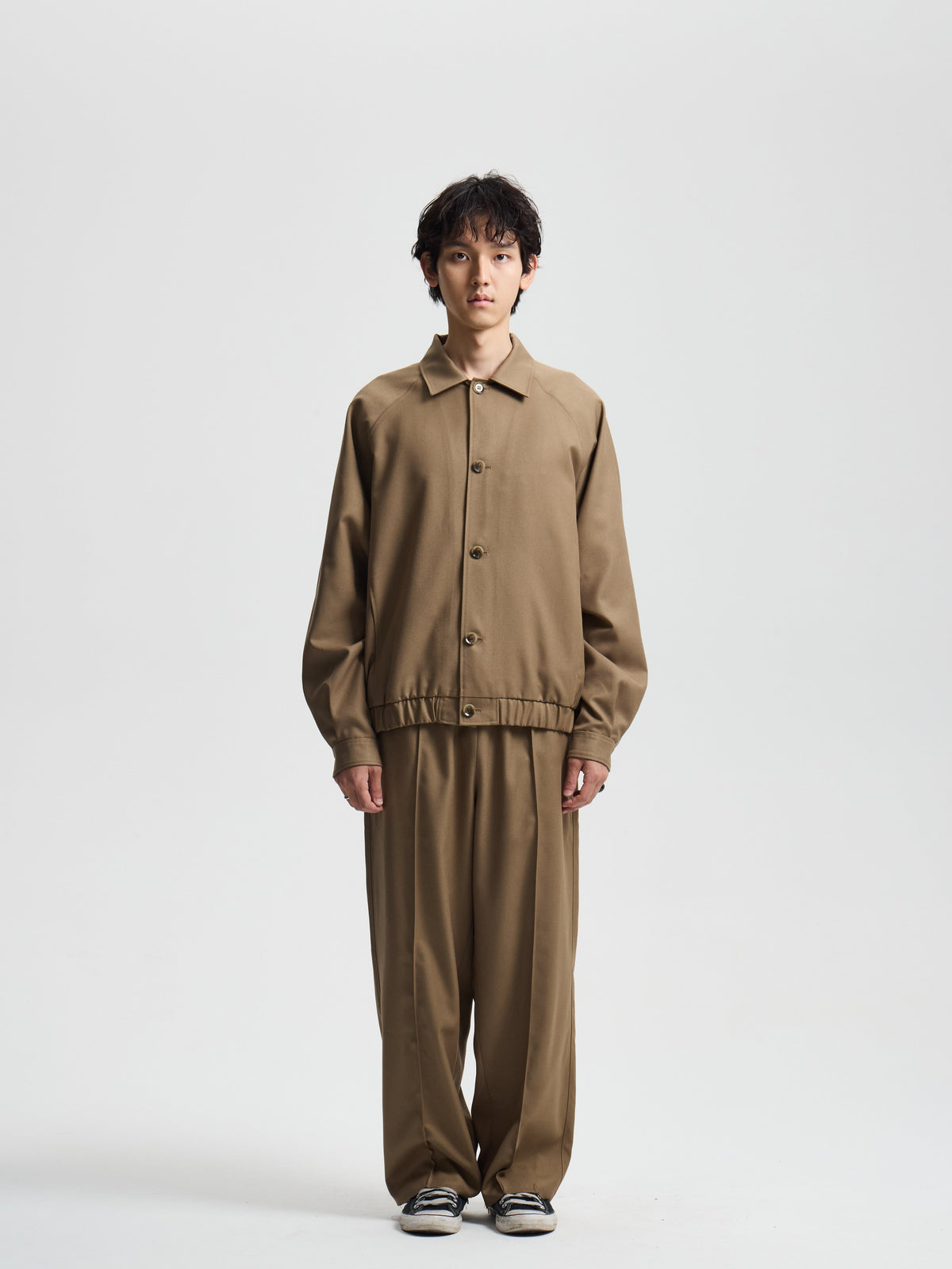 Merely Woolen Pintuck Slacks