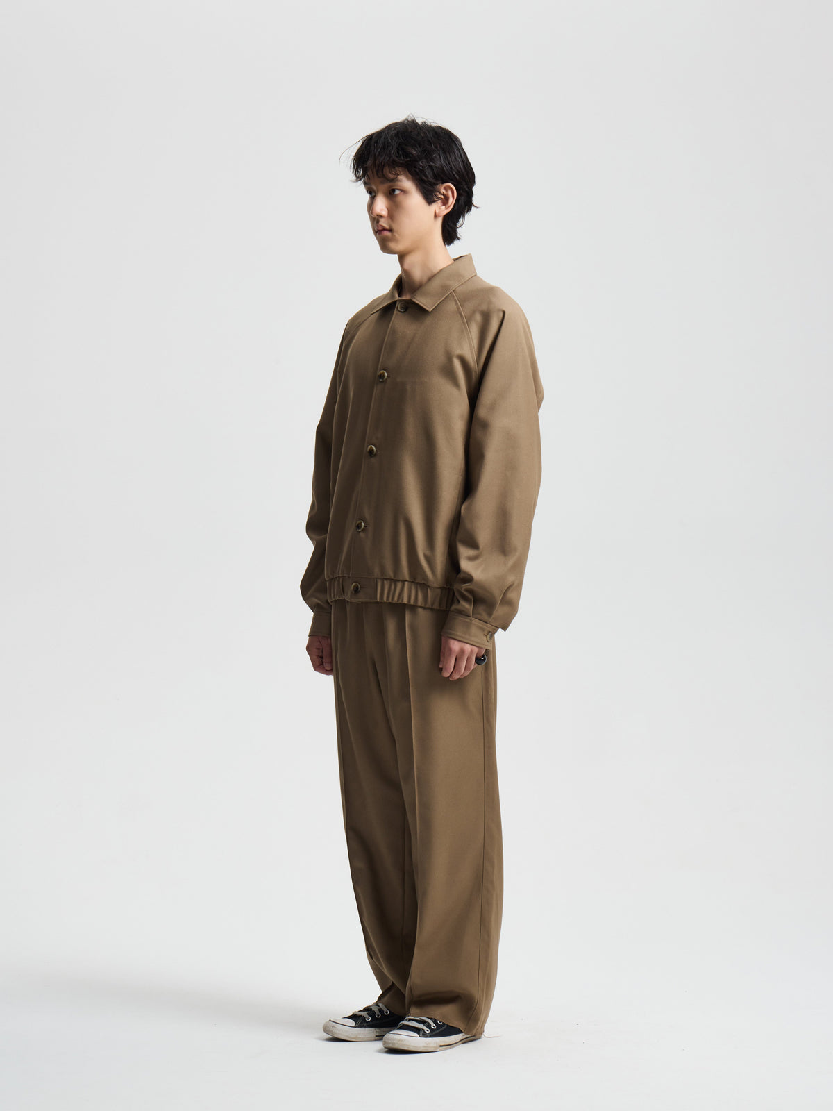 Merely Woolen Raglan Blouson