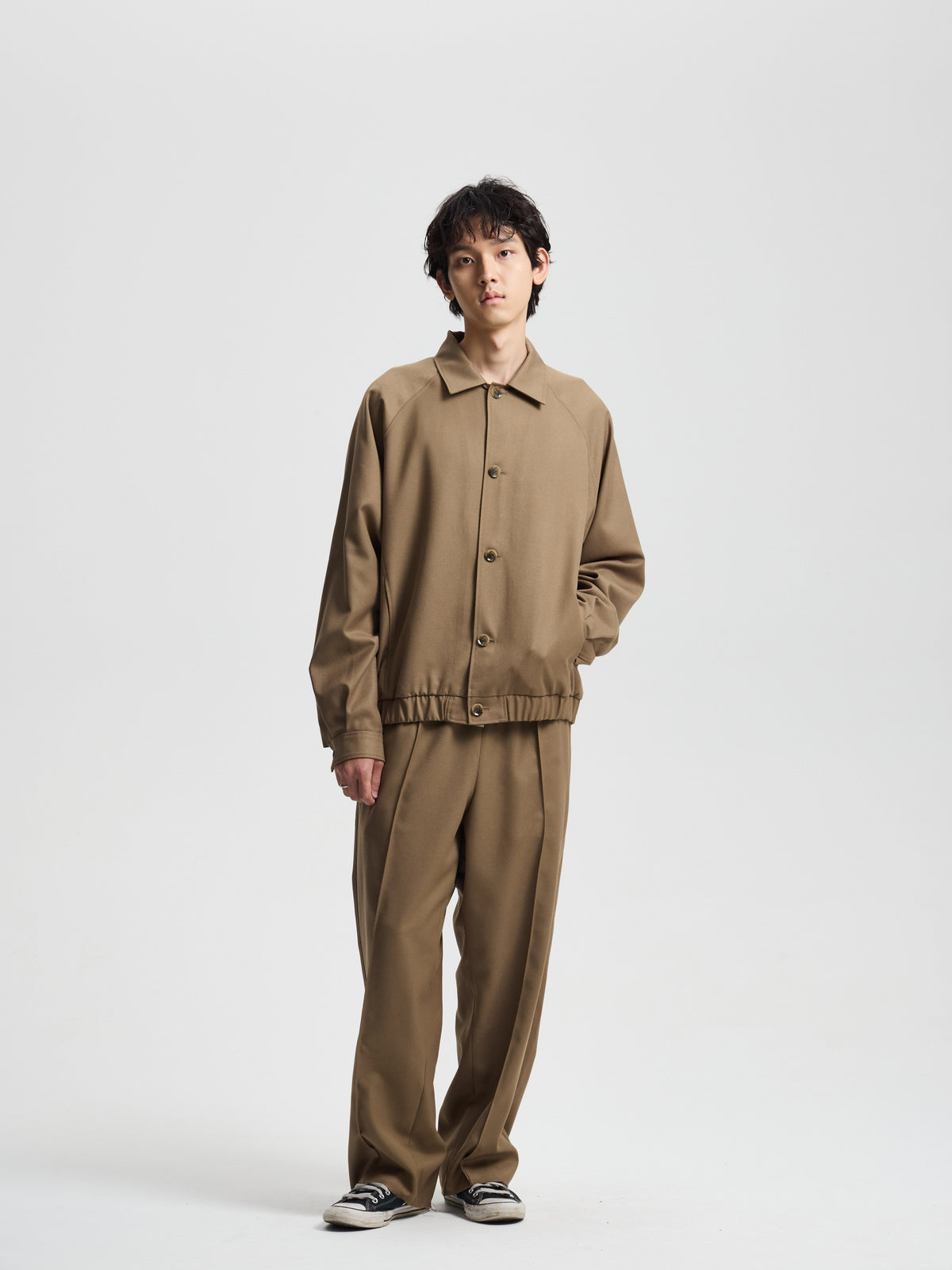 Merely Woolen Pintuck Slacks